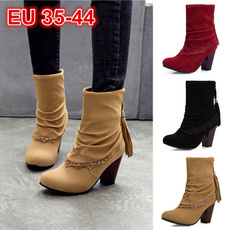 roundhead, Red, Women's Fashion, snow boots for women