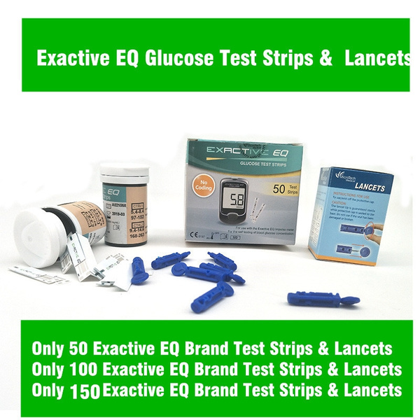 50/100/150 Pieces of Test Strips & Lancets For Exactive EQ Brand