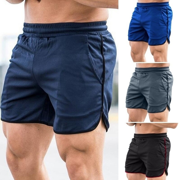 New Fashion Men's Running Shorts Jogging Bodybuilding Muscle Workout  Training Sports Sportswear Fitness Exercise Gym Shorts Pants