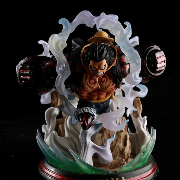 New Anime 28cm One Piece Fourth Gear Monkey D Luffy Iron Fist Luffy Action Figure Double Fist Luffy Pvc Figure Toy Wish