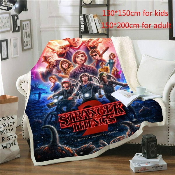 Stranger Things - Life Quote Fleece Blanket