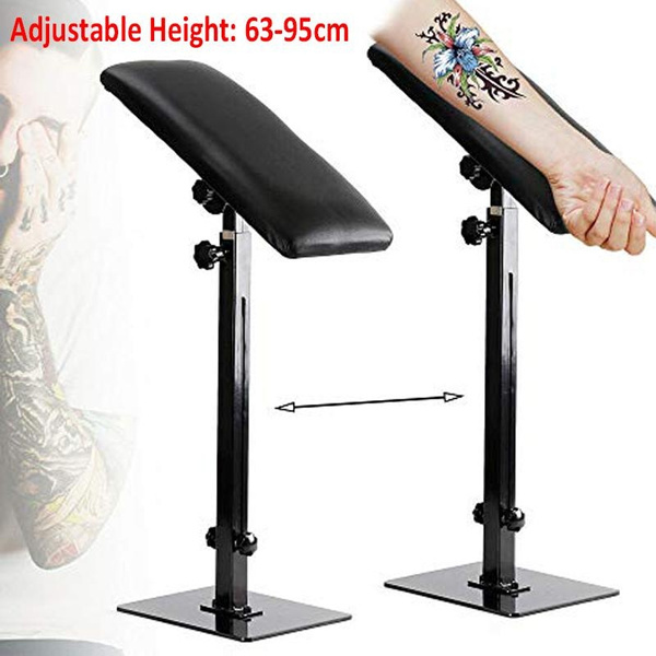 Heavy Duty Full Adjustable Tattoo Armrest Leg Rest Tattoo Stand Salon Studio Chair Sponge Pad With Bracket 63 95cm Wish
