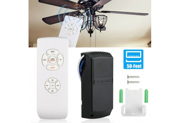 Bluethy Universal Ceiling Fan Lamp Remote Control Kit Timing Wireless  Receiver Home Tool