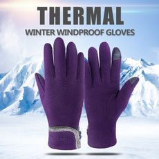 Women Touch Screen Winter Gloves Cashmere Warm Gloves Wrist Mittens Outside Driving Ski Windproof Gloves