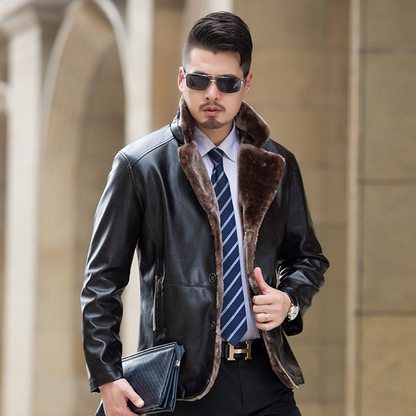 Suit with best sale winter jacket