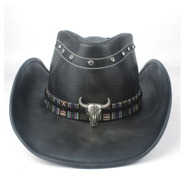 leather hat cowboy