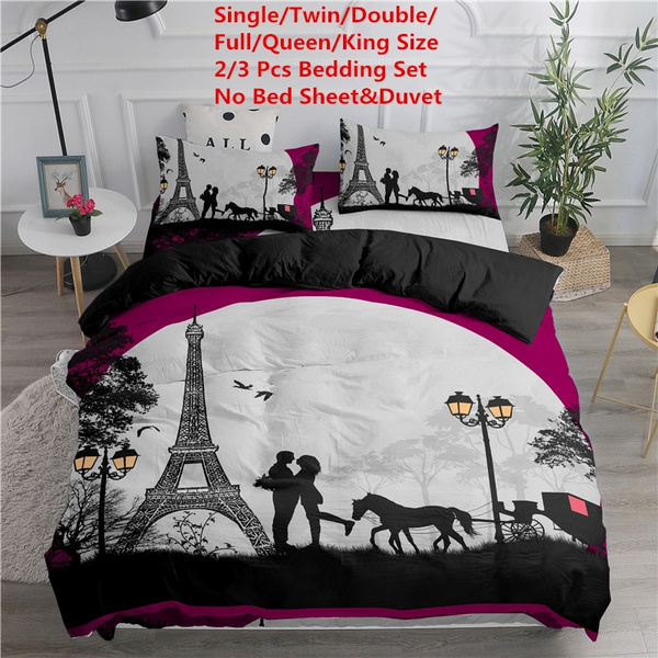 eiffel tower single duvet cover