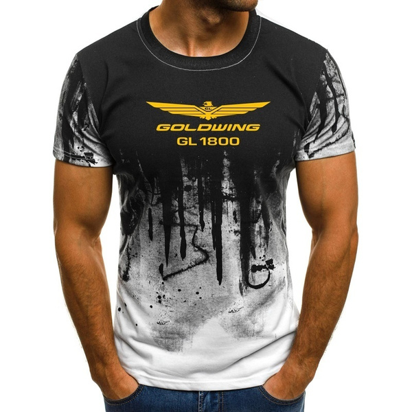 Men s T Shirts Male Goldwing GL1800 Print T shirts Summer Tops