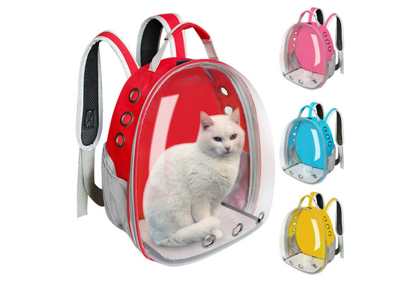High Quality Astronaut Portable Cat Travel Bag Breathable Space Capsule  Expendable Transparent Carrier Pet Backpack For Cat Dog
