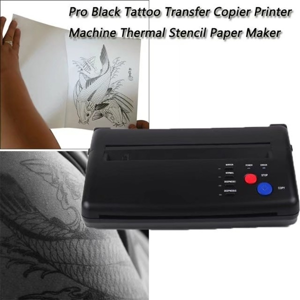 Black Tattoo Transfer Copier Printer Machine Thermal Stencil Paper Maker  A5-A4