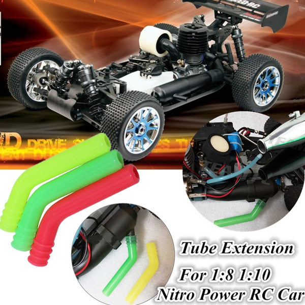 Extension Silicone Tube For HSP Traxxas HPI 1//10 1//8 Nitro RC Car Exhaust Pipe