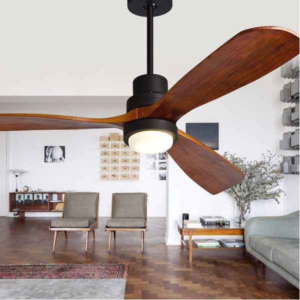 Wooden Ceiling Fans Without Light, Modern Wooden Ceiling Fan With Light