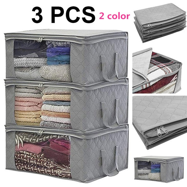 Home Space Saver Closet Storage Bags Wardrobe Clothes Container Bag Quilt Storage  Bags Foldable Pouches Home Organizer