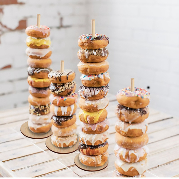 Party Supplies Donut Wall Stand Doughnut Rack Storage Racks Donut Holds 