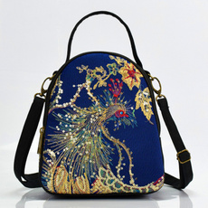women bags, peacock, portable, Chinese