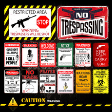 Funny, Decor, warningsign, Home Decor