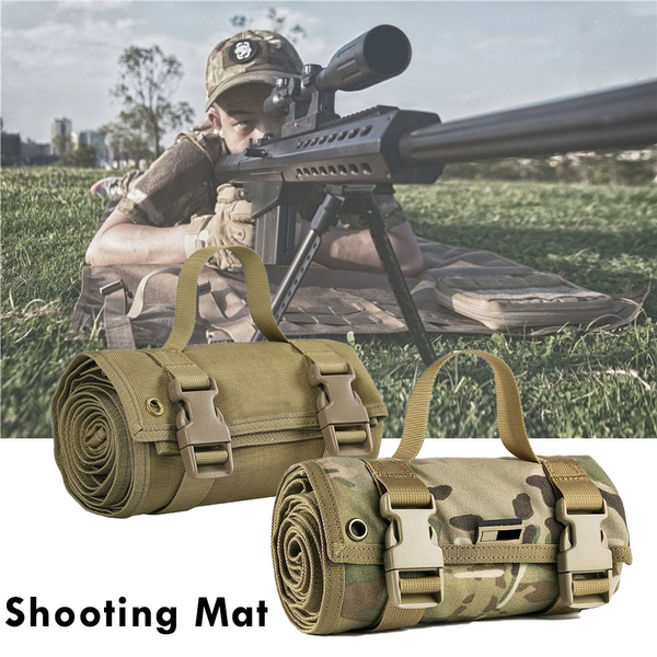 Tactical Waterproof Roll-Up Shooting Mat Non-padded Long Range Shot Lightweight 