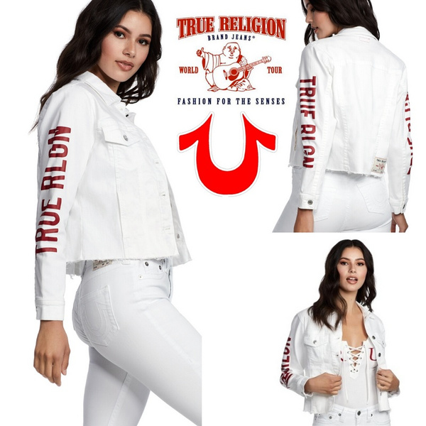 red true religion jean jacket