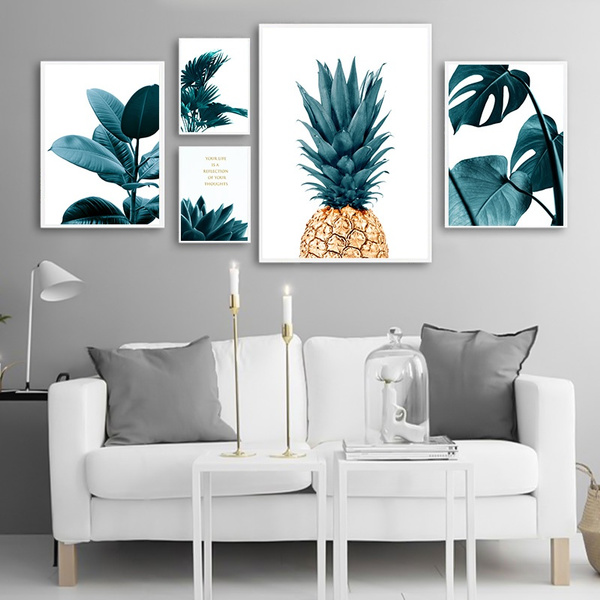 Nordic Style Pineapple Abstract Poster Prints Wall Art Canvas Painting Decor 