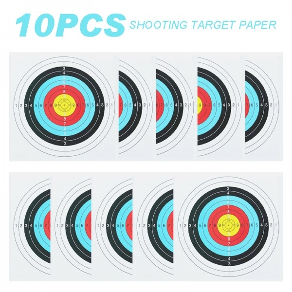 10pcs Archery Crossbow Target Paper Round 40cm Shooting Sports Training ...