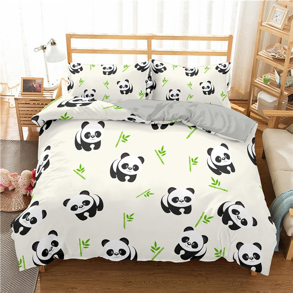 panda double duvet set