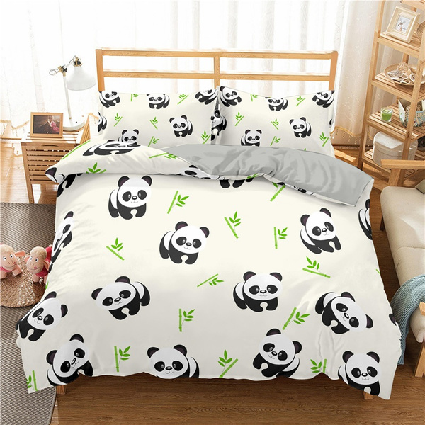 Pillow Case Bedding Sets, Panda Twin Bedding Set