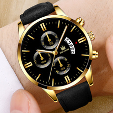 Fashion, Clock, leather, quartz watch