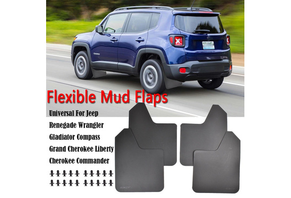 For Jeep Renegade Wrangler Grand Cherokee Liberty Compass Commander Patriot  Gladiator Mud Flaps Mudflaps Splash Guard Mudguards