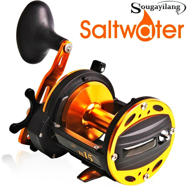 Drag Fishing Reels Right Hand High Speed Gears Antiseawater Trolling