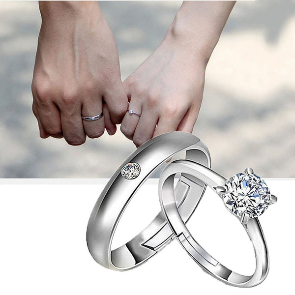Stunning S925 Silver Diamond Entangled Simple Couple Wedding Ring Perfect  For Engagement, Wedding And Special Occasions Available In Sizes 6 10 With  From Bestgold, $10.26 | DHgate.Com