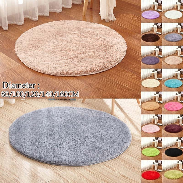 5 x 5 ft Soft Plush Shaggy Non Slip Rubber Backing Carpet for Kids Room Nursery Prime Leader Round Rug for Bedroom Watercolour Hand Painting Eyes Printing Fluffy Circle Mat Living Room 