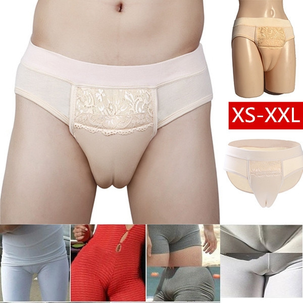 Camel Toe Underwear for Men and Women Padded Underwear Underpant Hiding  Gaff Panty Shaper Transgender Underpants Cosplay Panties Size:S-XXL