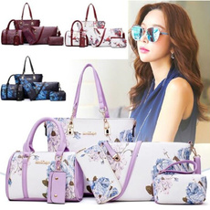 Beautiful, Shoulder Bags, Flowers, Chinese