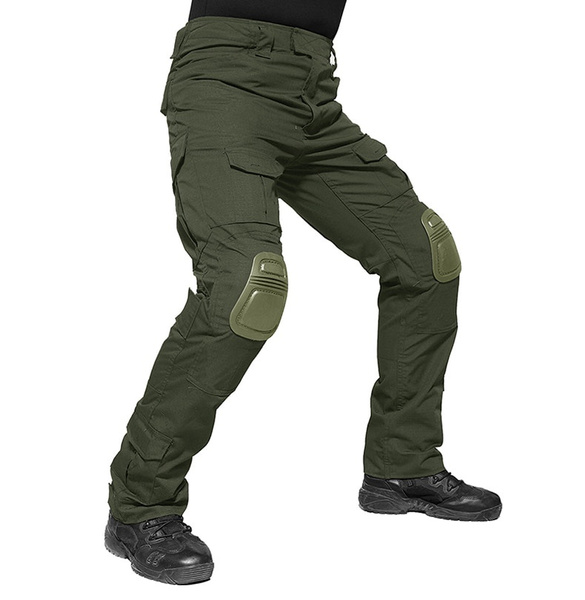 Military Tactical Pants Men Camouflage Pantalon Frog Cargo Pants Knee Pads  Work Trousers Army Hunter SWAT Combat Trousers