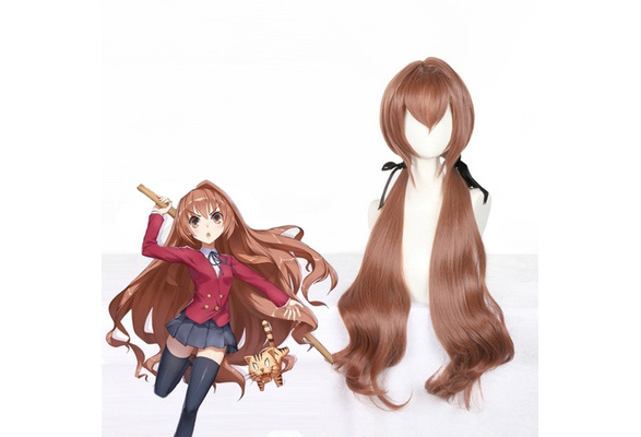 Rulercosplay Anime Toradora Taiga Aisaka Brown Long Cosplay Wig