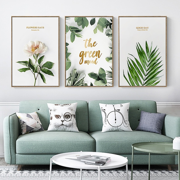 Nordic plant Painting Posters Cuadros Decoration Posters And Plant Canvas Painting Photo No Frame | Wish