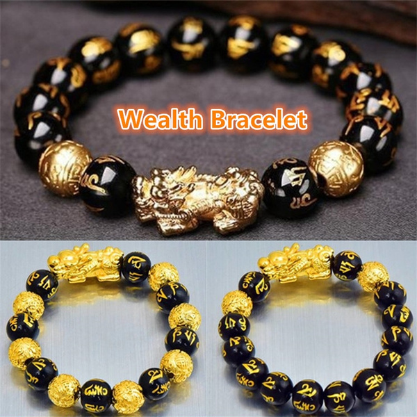 obsidian wealth bracelet