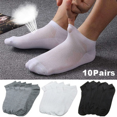 5/10 Pairs Men Cotton Short Socks White Black Gray Breathable Ankle Low Cut Sport Socks Casual Socks