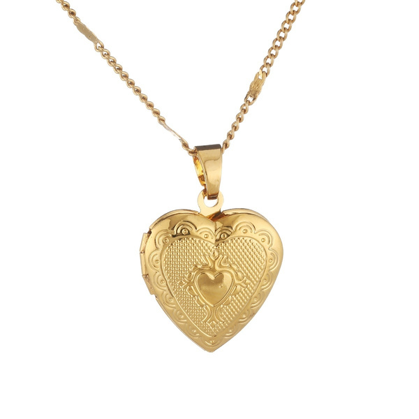 YUNLI Real 24K Pure 999 Gold Pendant Necklace Luxury Gold Heart Design Pure  AU750 Chain for Women Fine Jewelry Birthday Gift - AliExpress