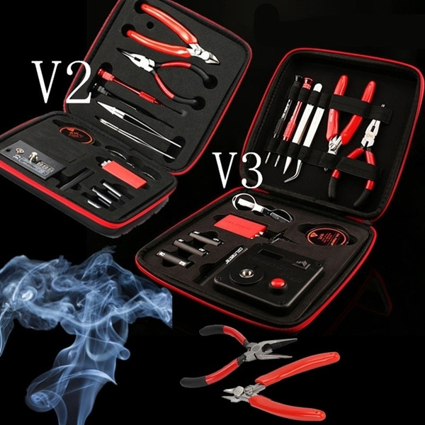 Update Coil V3 Kit Tool Bag All-in-one DIY Tool Vape Device Rebuild RDA ...