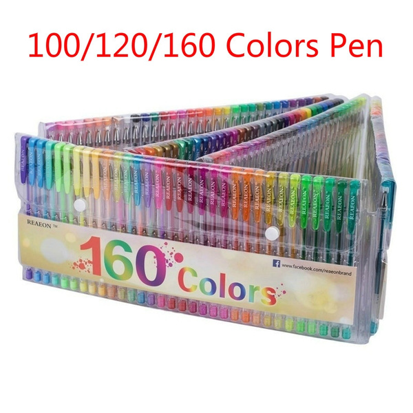 100/120 colors Gel Pens Coloring Pens Set for Adult Coloring Books