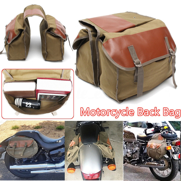 canvas motorcycle backpack