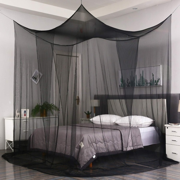 Corner Post Bed Canopy Mosquito Net, King Size Bed With Large Posts