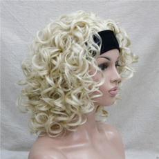 Synthetic, wig, Medium, Curly