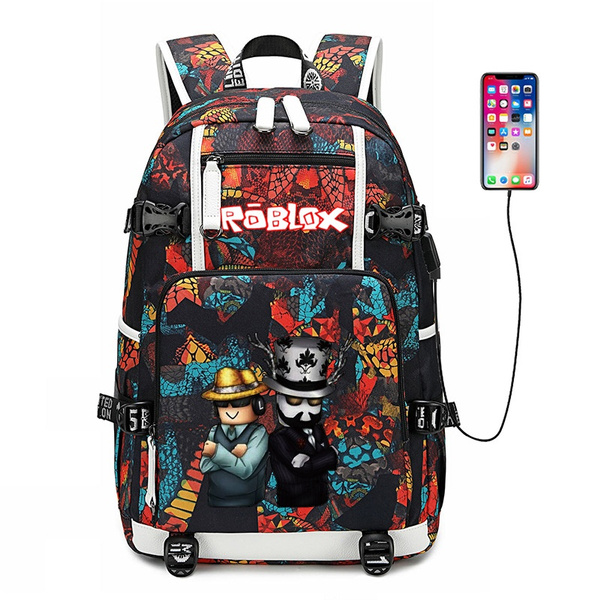 Roblox Red Nose Day Game Social Network Surrounding Backpack Student Bag Computer Bag Leisure Tide Wish - roblox mais backpack