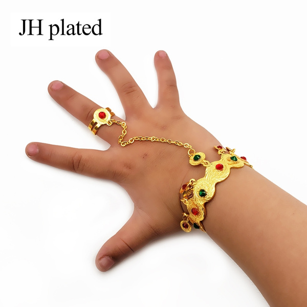 Baby bracelet with sales ring attached