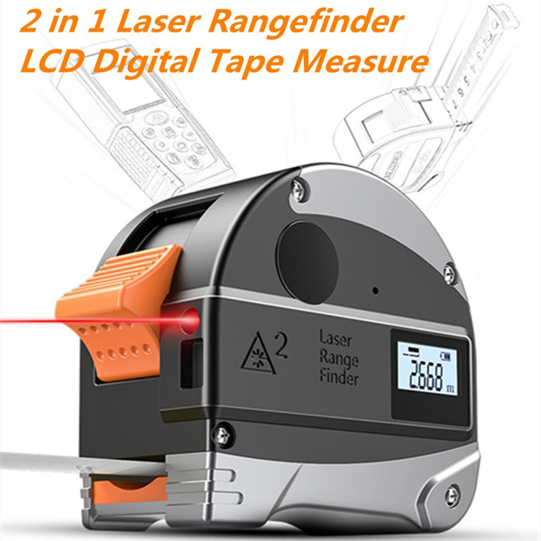 Digital Laser Tape Measure 30M Laser Range Finder With 5M Tape Measure tool