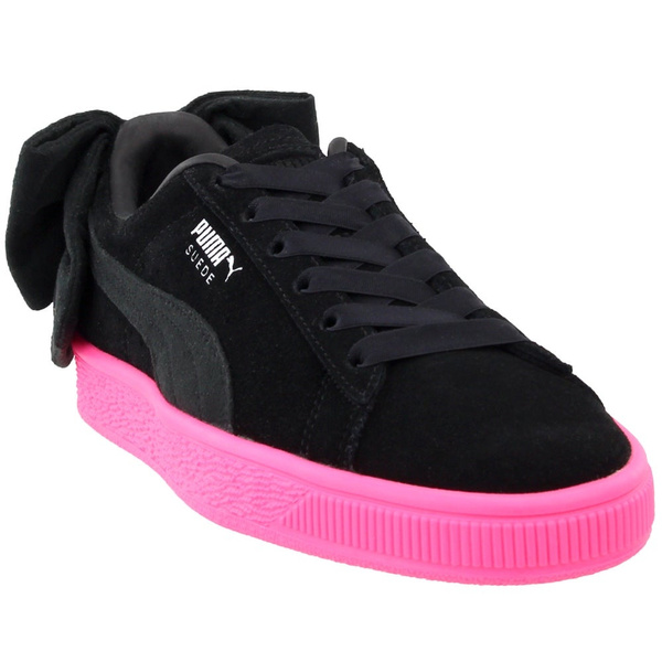 Puma suede bow on sale block