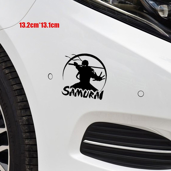 13.2cm*13.1cm Car Sticker Japan Samurai Fighting Warrior Decal Soldier ...