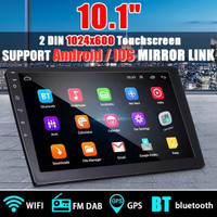 10.1 Inch 2DIN Car Stereo Radio - Android 8.1, GPS Navigation, WiFi, Bluetooth, MP5 Player
